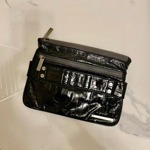 Matt & Nat Vegan Patent Leather Black Clutch